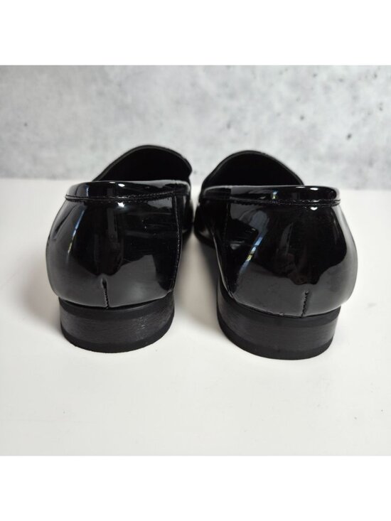 Calvin Klein Mens Black Patent Tuxedo Slip-On Loafers Bernard Style Size 9M main image 5